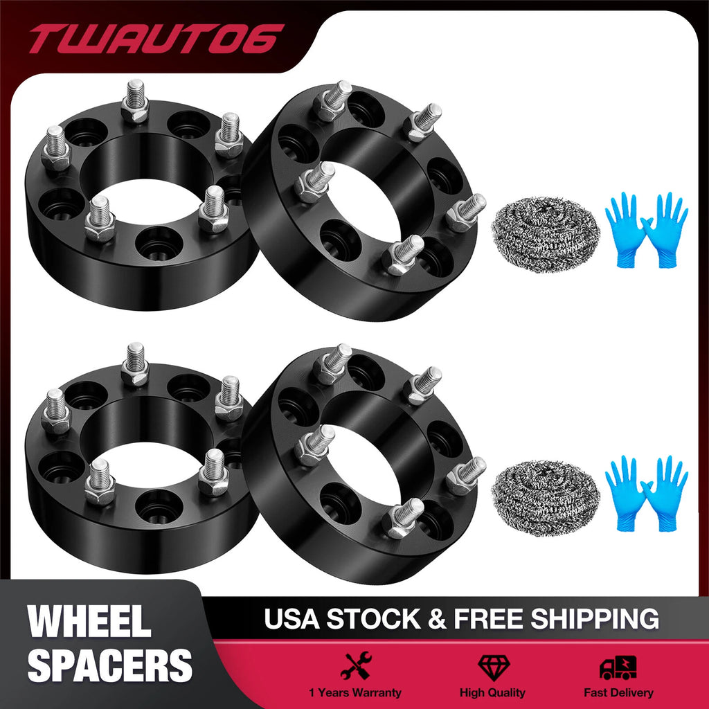 2 Inch 5x4.75 Wheel Spacers for Chevy S10, Corvette & Firebird (M12x1.5)