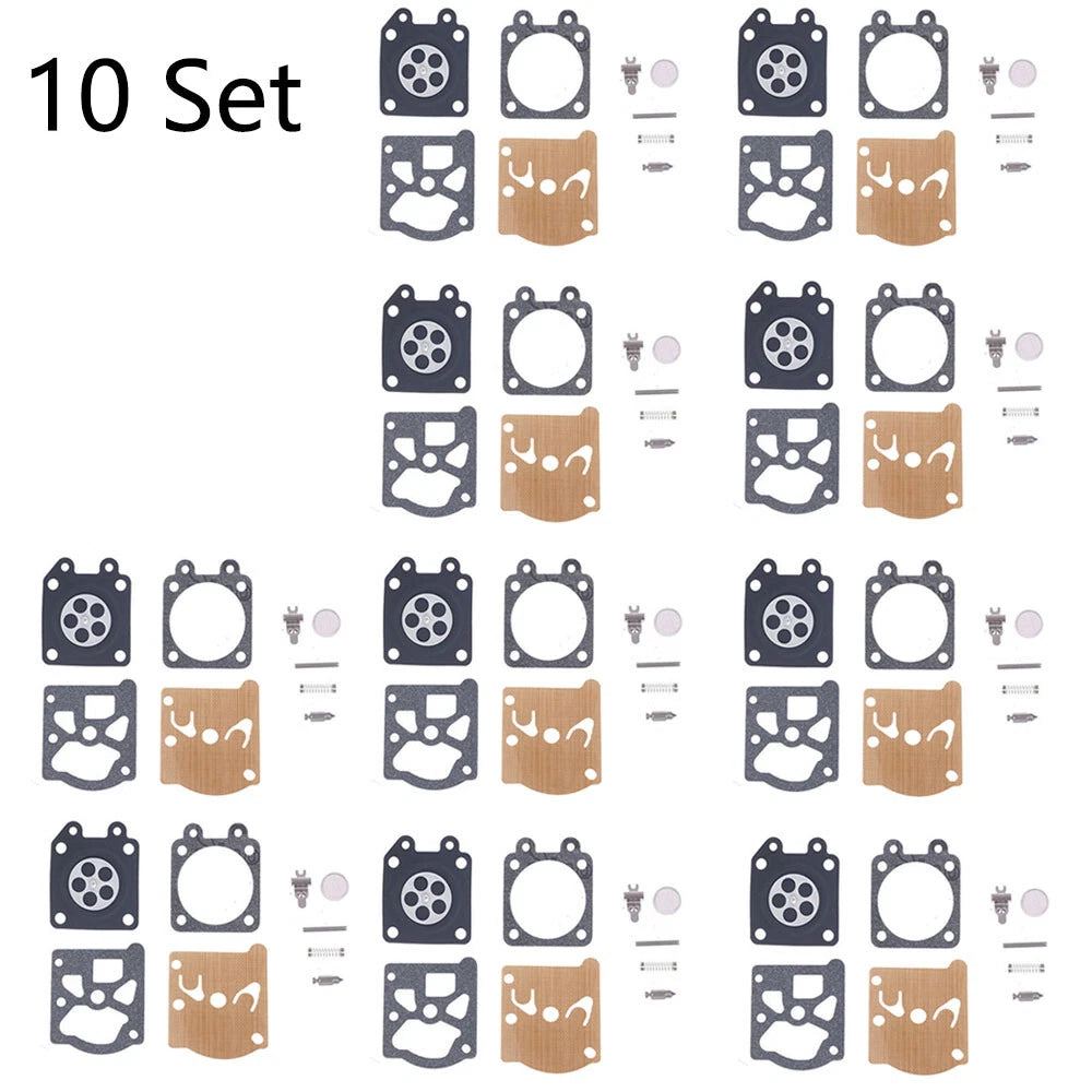 Set of 10 Carburetor Diaphragm Kit for Chainsaw 38/45/52/58 4500 5200 5800
