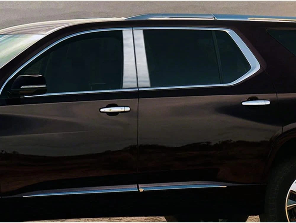 Luxury FX Pillar Post Trim 4pc for Chevrolet Traverse (2018–2023)