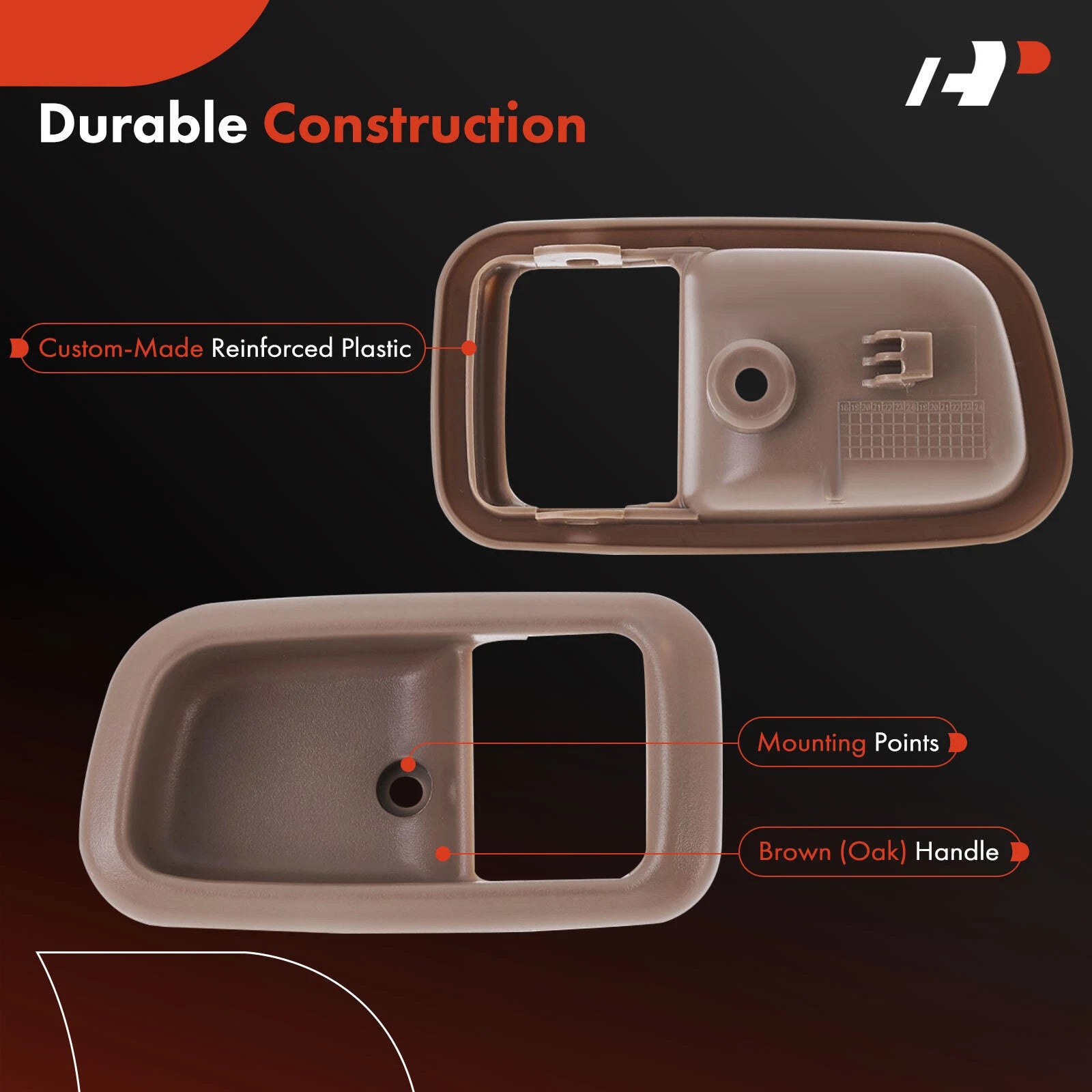 Front Left Brown Interior Door Handle for Toyota Tundra (2000-2006)