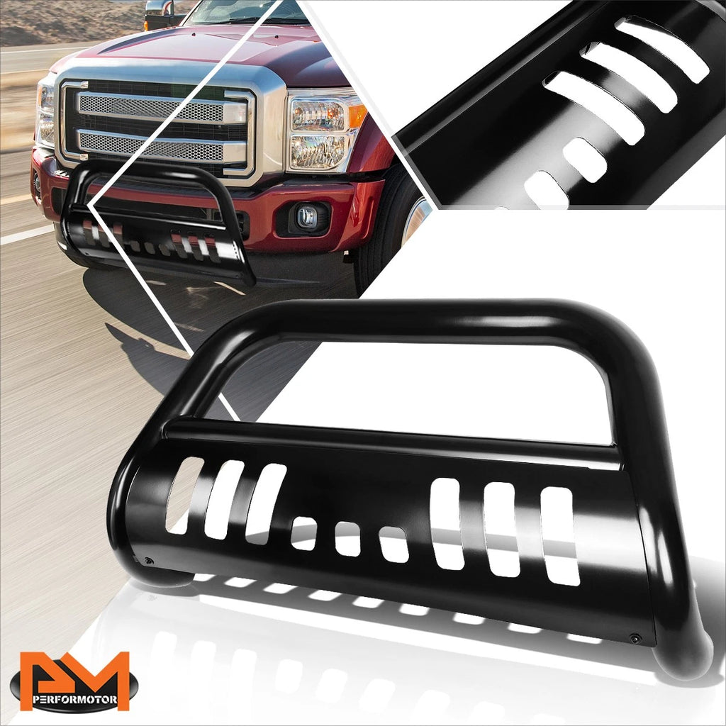 Set of 2 Black Aluminum Step Nerf Bars for Silverado/Sierra Crew Cab (2019–2024)