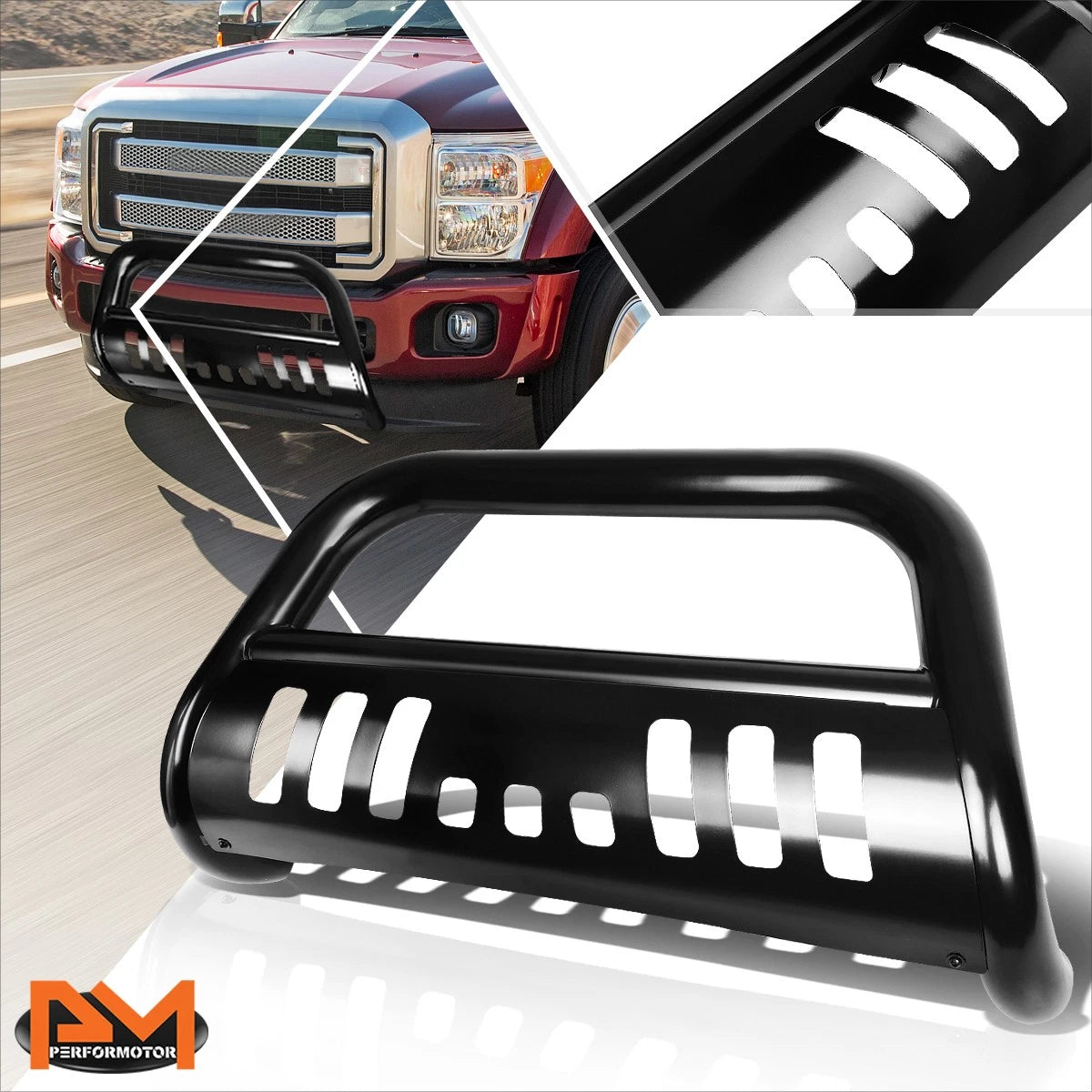 Set of 2 Black Aluminum Step Nerf Bars for Silverado/Sierra Crew Cab (2019–2024)
