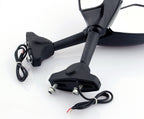 LED Turn Signal Mirrors for Honda Kawasaki Suzuki Yamaha (Universal) BLACK