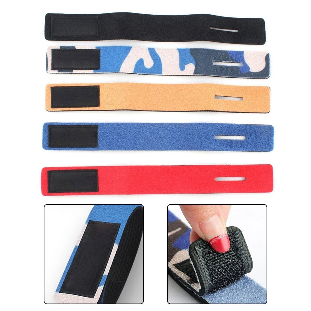 Set of 5 Colorful Fishing Rod Binding Straps for Secure Storage