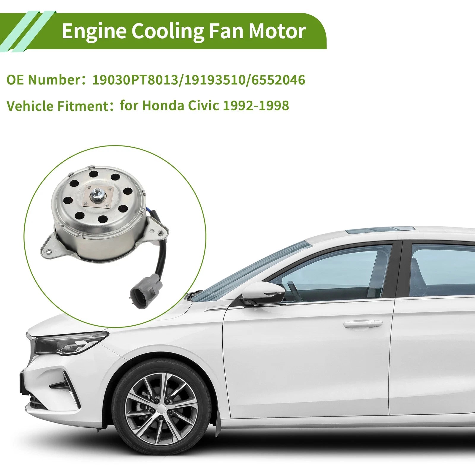 Radiator Fan Motor for Honda Civic (1992–1998) No. 19030PT8013