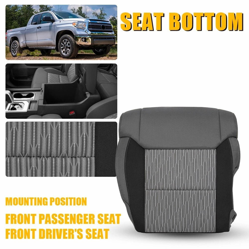 Front Bottom Seat Cover for Toyota TRD V8 (2014–2021) Black Gray EXV