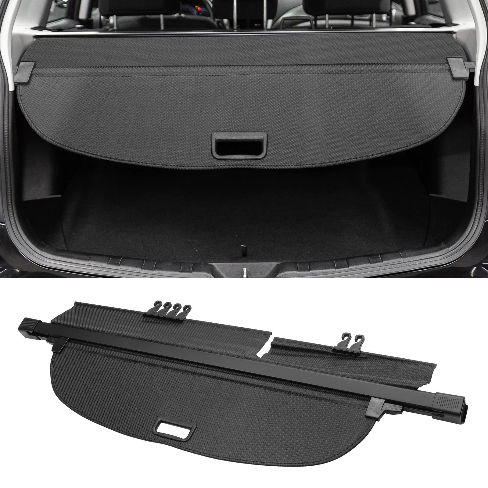 Retractable Cargo Cover for Honda CR-V (2017–2023) Black Carbon Fiber