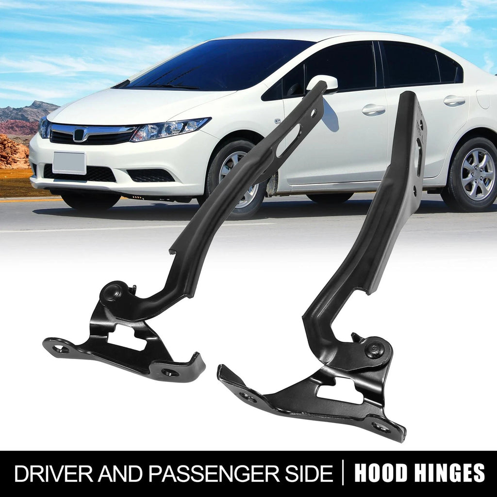 Pair Hood Hinges for Honda Civic (2012–2015) HO1236127 HO1236128