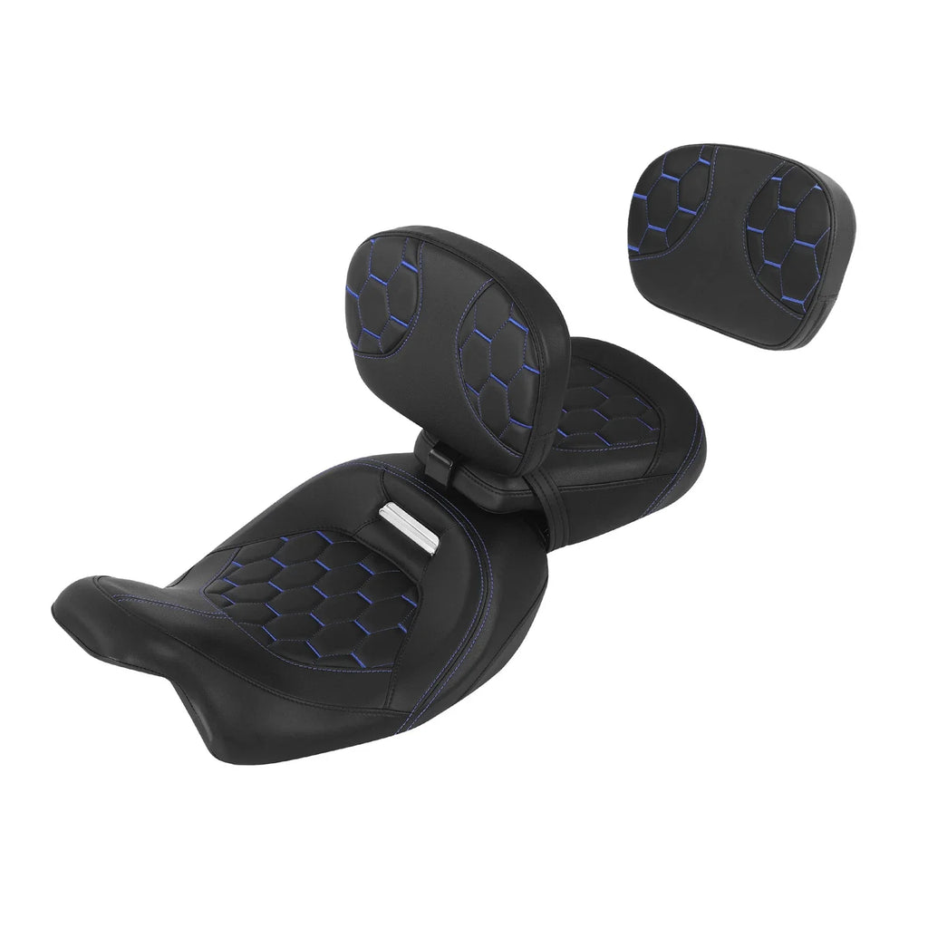 Driver & Passenger Seat Pad Backrest for Harley CVO Street Glide (2009-2023)