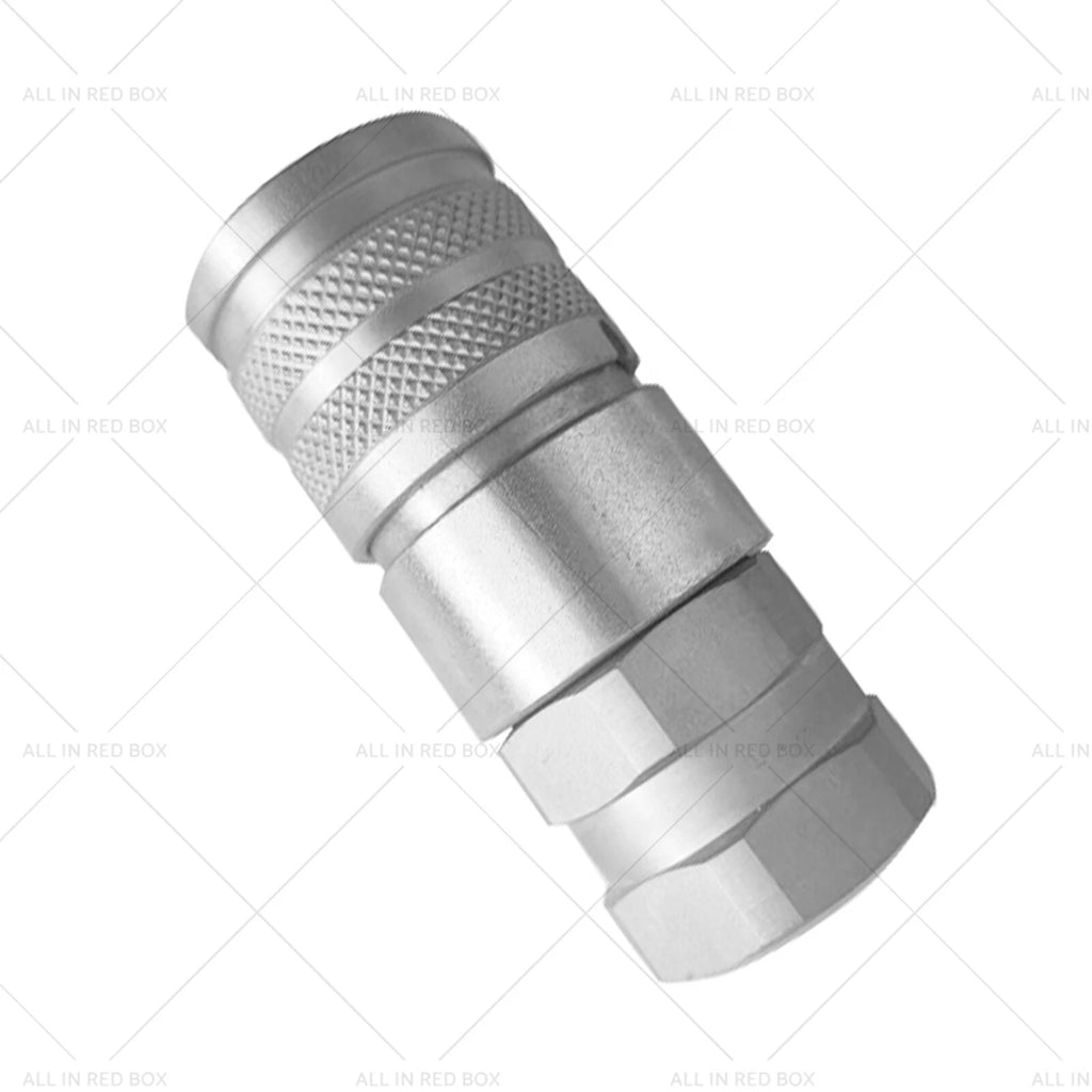 Hydraulic Female Flat Faced Coupler 1/2" Body 3/4" SAE Thread for