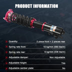 Coilover Suspension Kit for Honda Civic (2006-2011) Adjustable Height