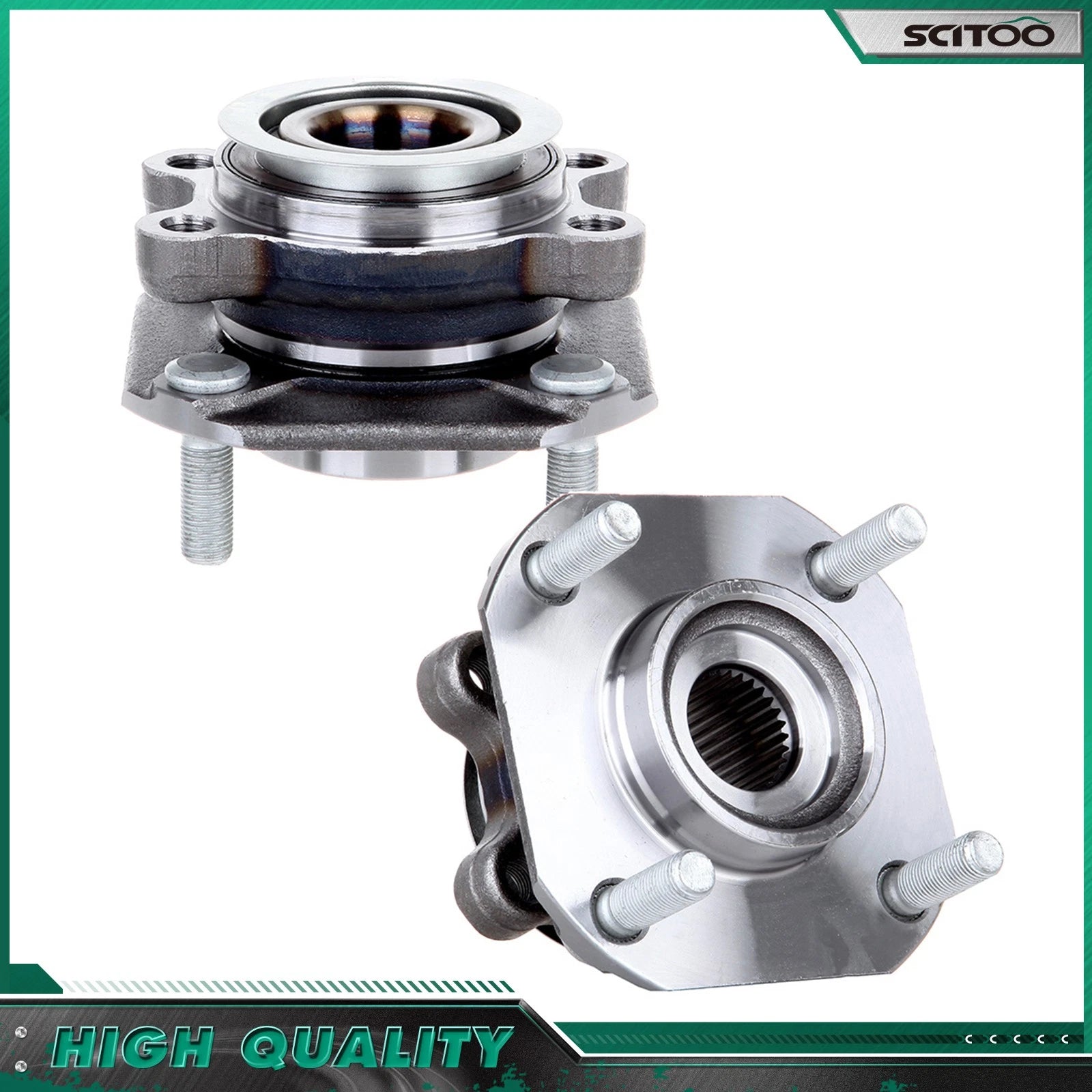 2X Front Wheel Hub Bearing Assembly for Nissan Sentra (2007–2012) 4 Lug