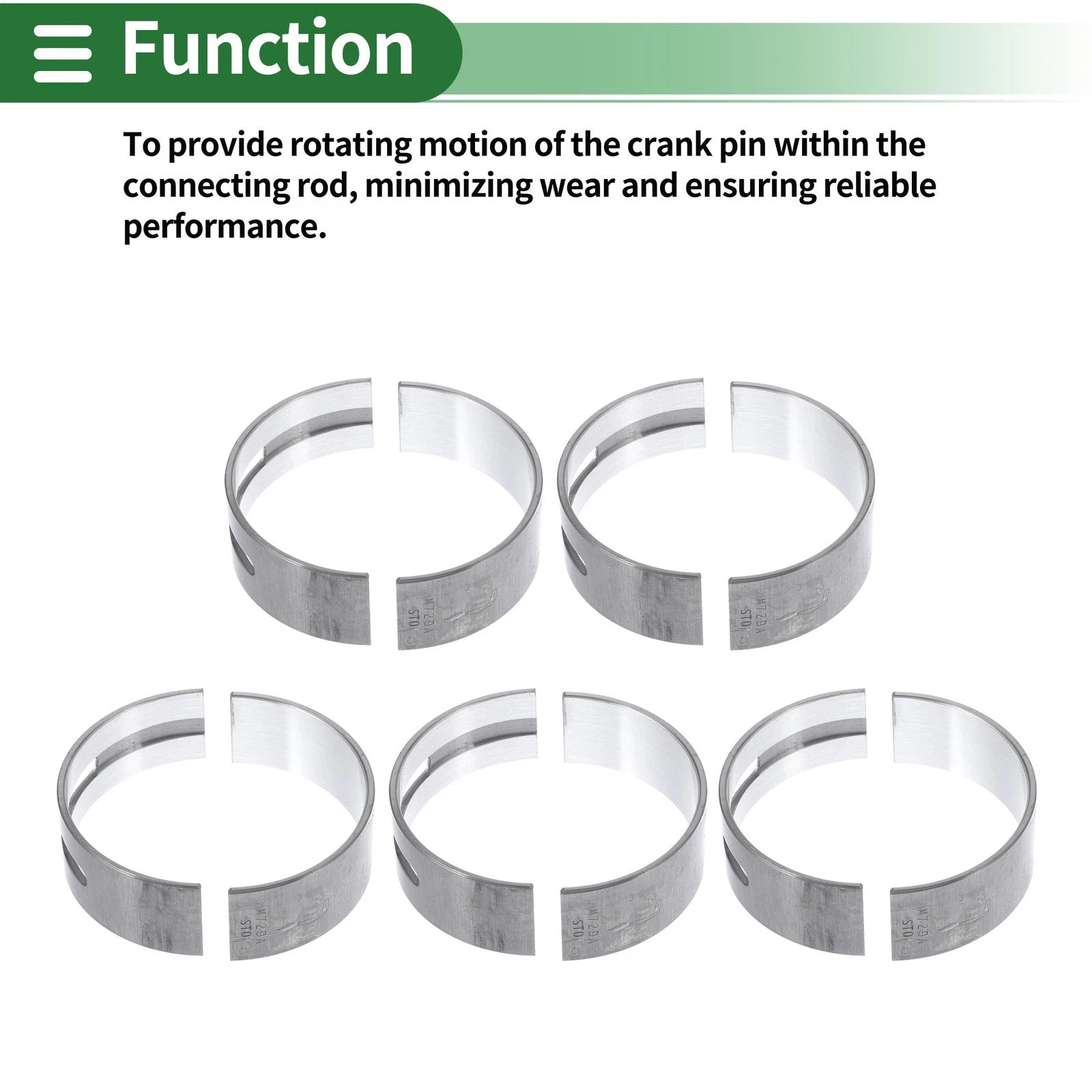 Main Bearing Set No. 1170175031 for Toyota Tacoma (2005–2015)