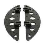 Front Driver Half Moon Footboard for Harley Electra Street Road Glide (1986–Up)