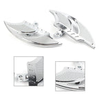 Chrome Male Mount FootPeg Passenger Floorboard for Harley Dyna FXD FLST