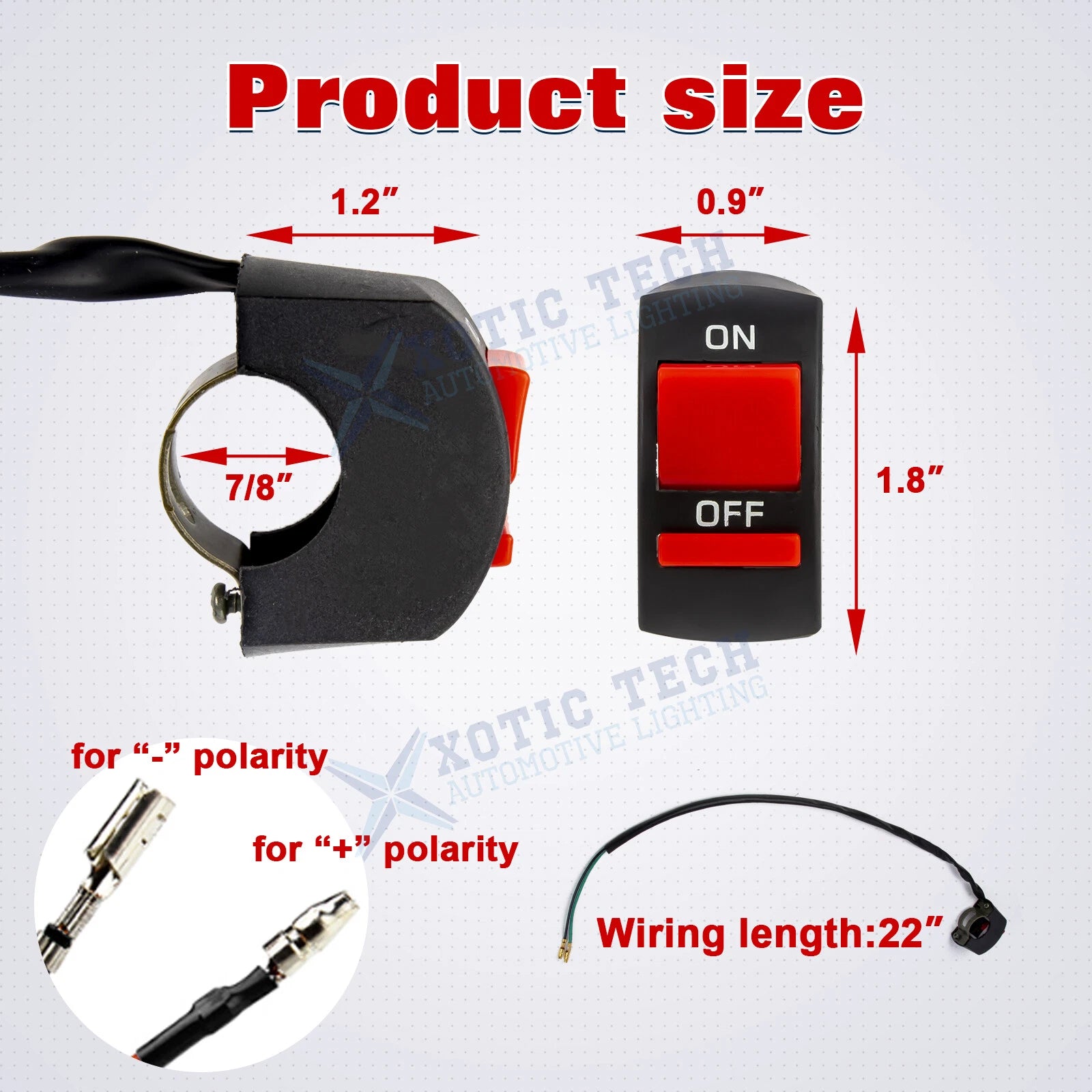 Kill Switch Toggle for Yamaha U2 U5 U7 (7/8 In) (2010-2010)