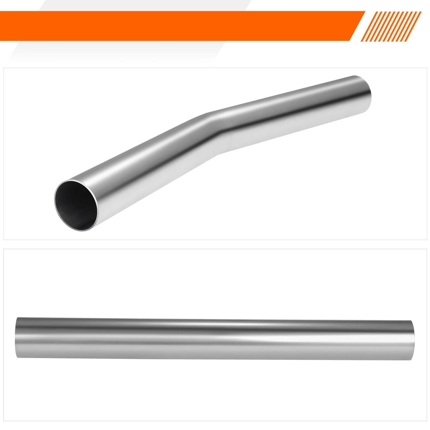 24" Straight & V-Bend Connecting Pipe Kit for Mild Steel (Fits )