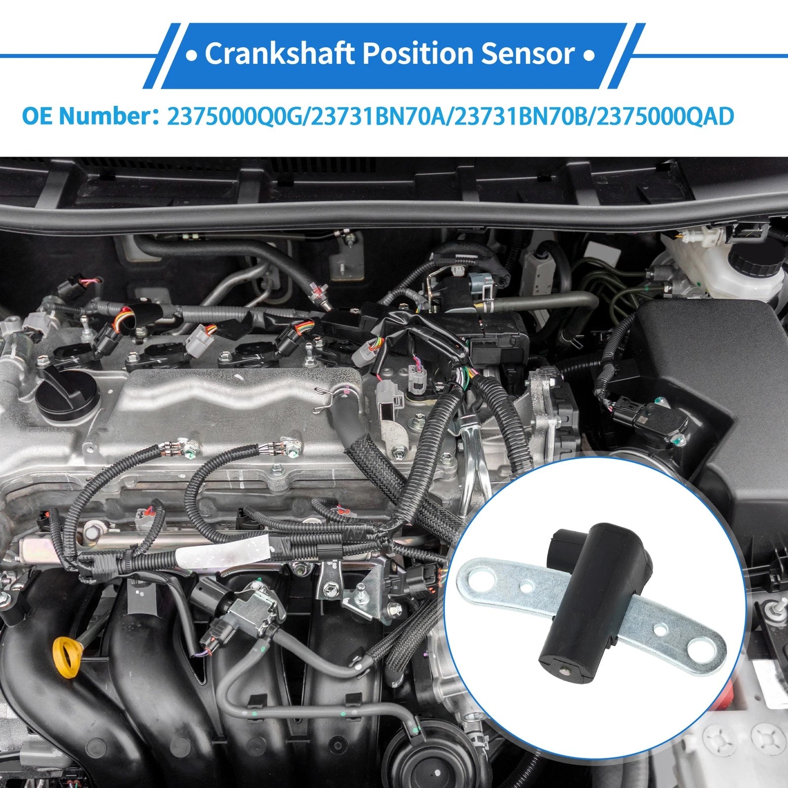 Crankshaft Position Sensor for Nissan Almera Hatchback (2003–2006) No. 2375000Q0G