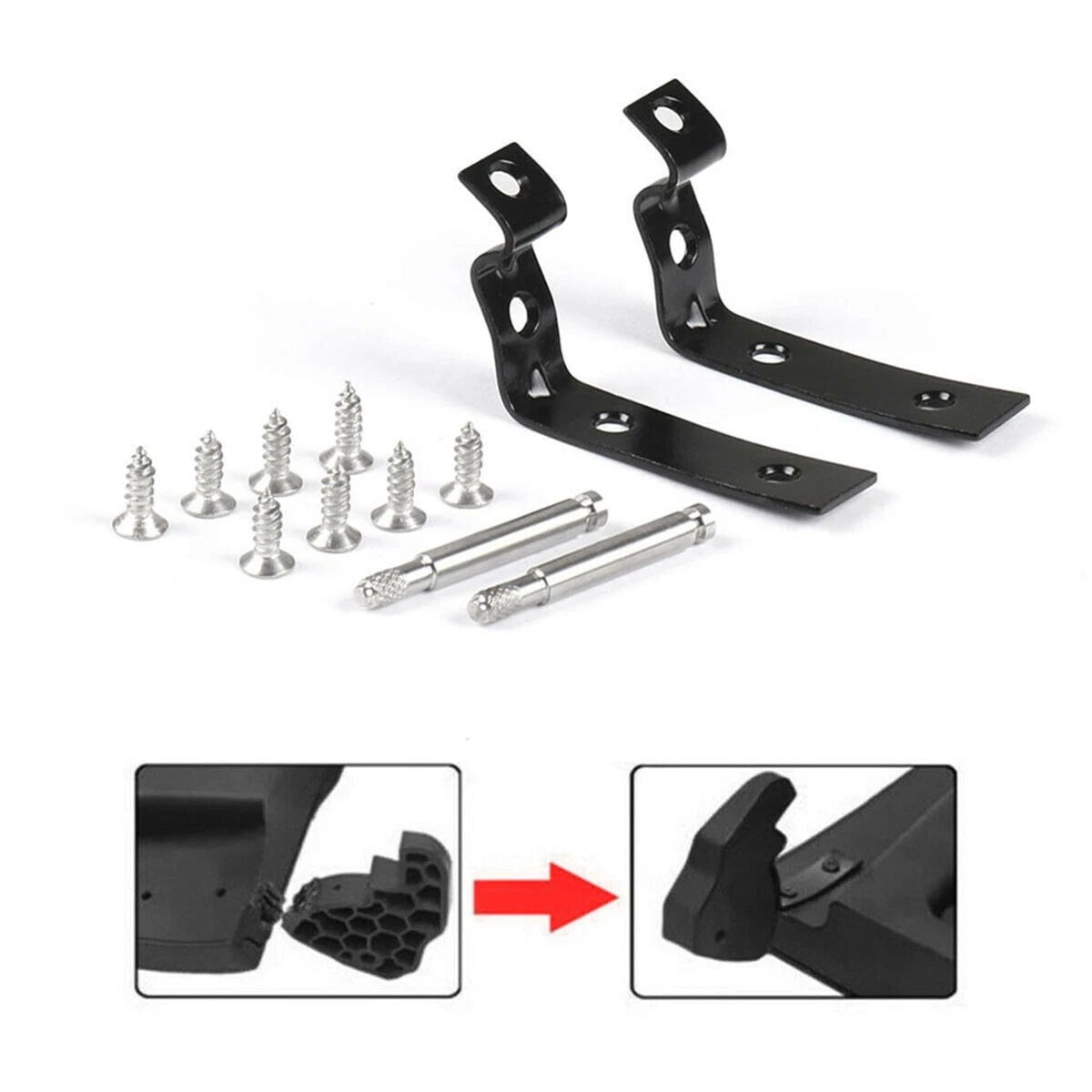 Glove Box Lid Hinge Repair Kit for Audi A4 S4 RS4 B6 B7 (2001–2008)