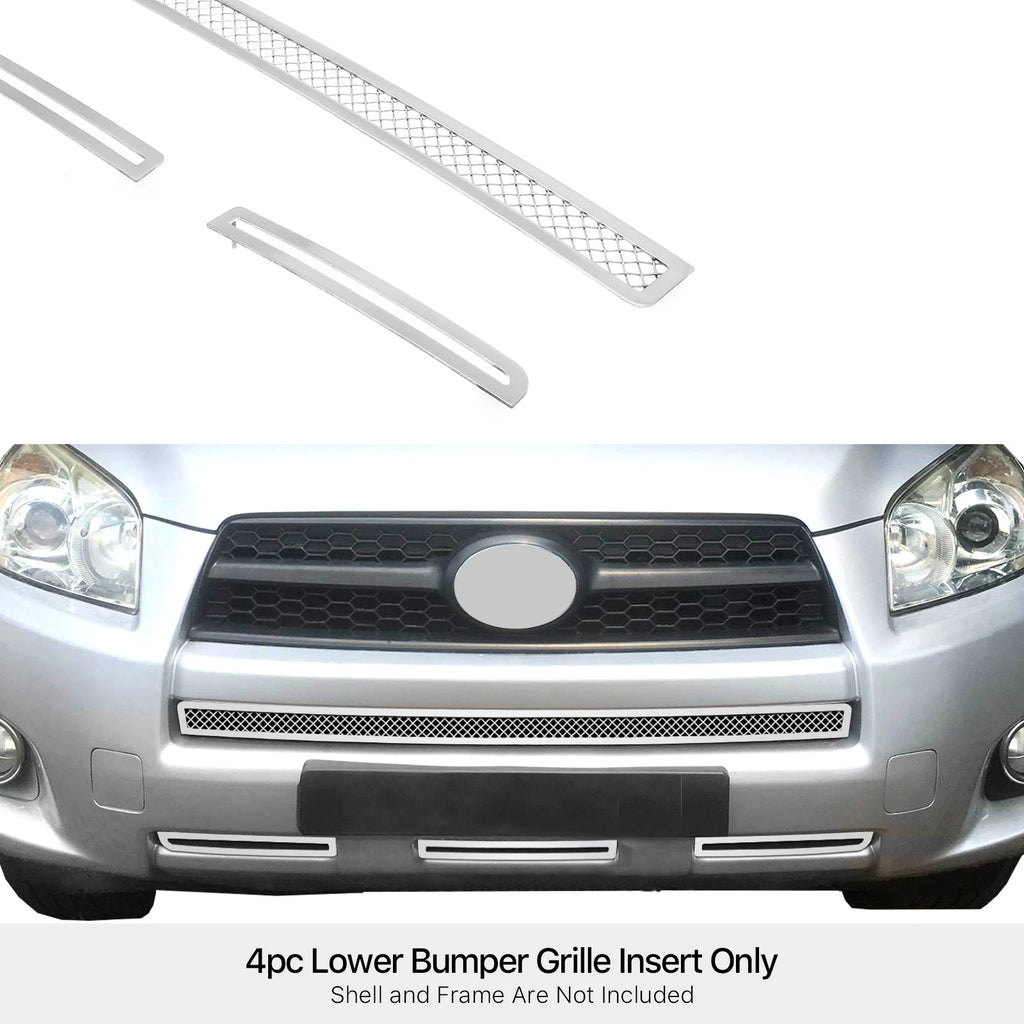 Stainless Steel Chrome Mesh Grille Insert for Toyota RAV4 (2009-2012)