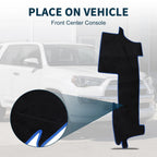 Dashboard Cover Mat for Toyota Mark X (2004–2020) Black Blue Set of 1