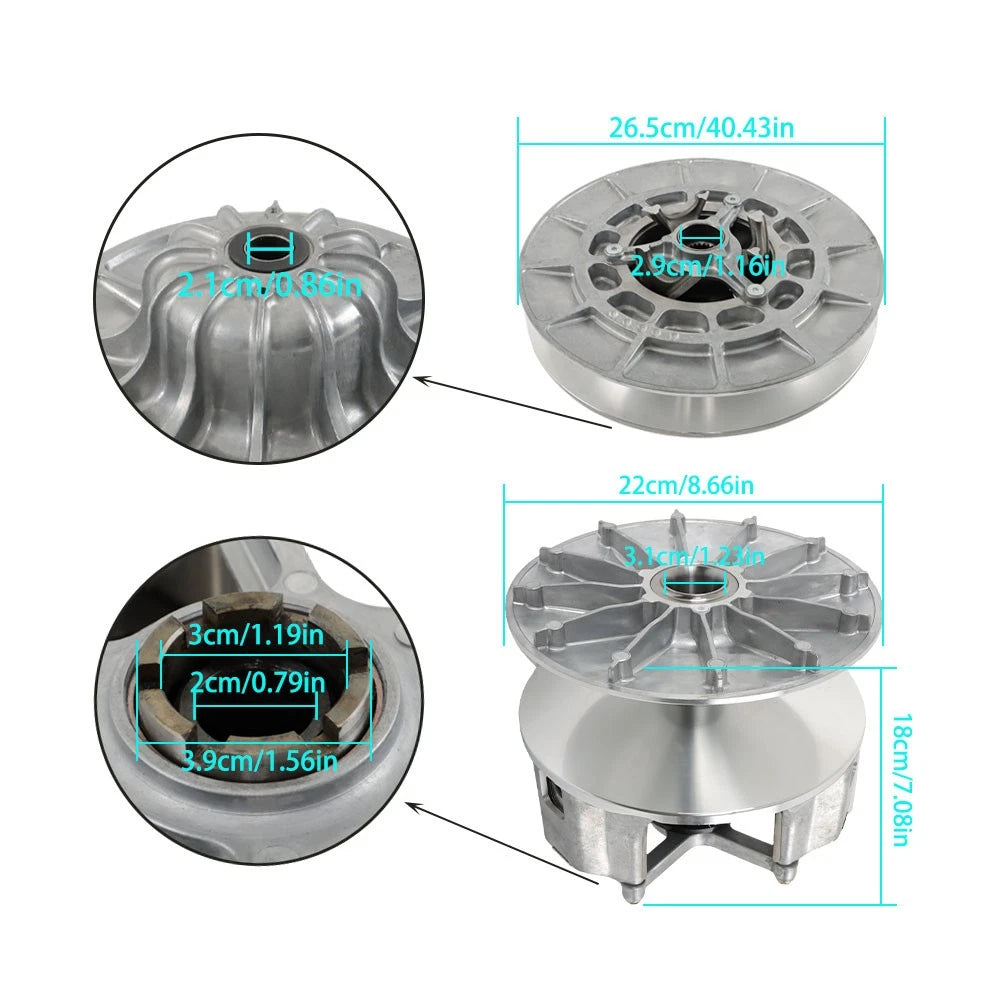 Drive Clutch Set for Polaris RZR Turbo XP (2016–2020) 1323453 1323761