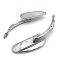 Chrome Black Teardrop Racing Mirrors for Harley Street Glide (2014–2023)