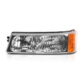 Bumper Lights for Chevrolet Silverado/Avalanche (2003–2007) - Chrome Housing, Amber Signal