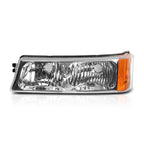 Bumper Lights for Chevrolet Silverado/Avalanche (2003–2007) - Chrome Housing, Amber Signal