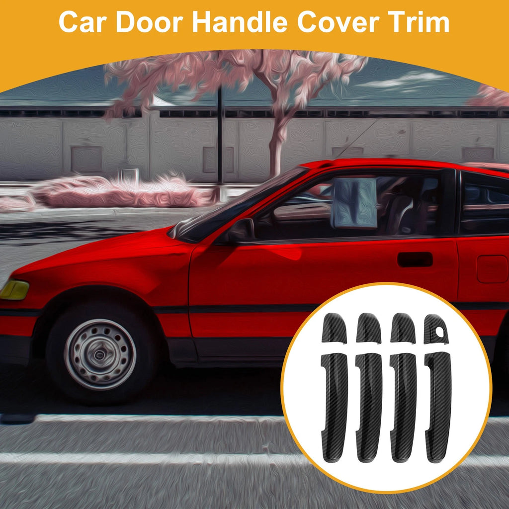Car Door Handle Cover Trim for Suzuki Swift (Carbon Fiber Black)