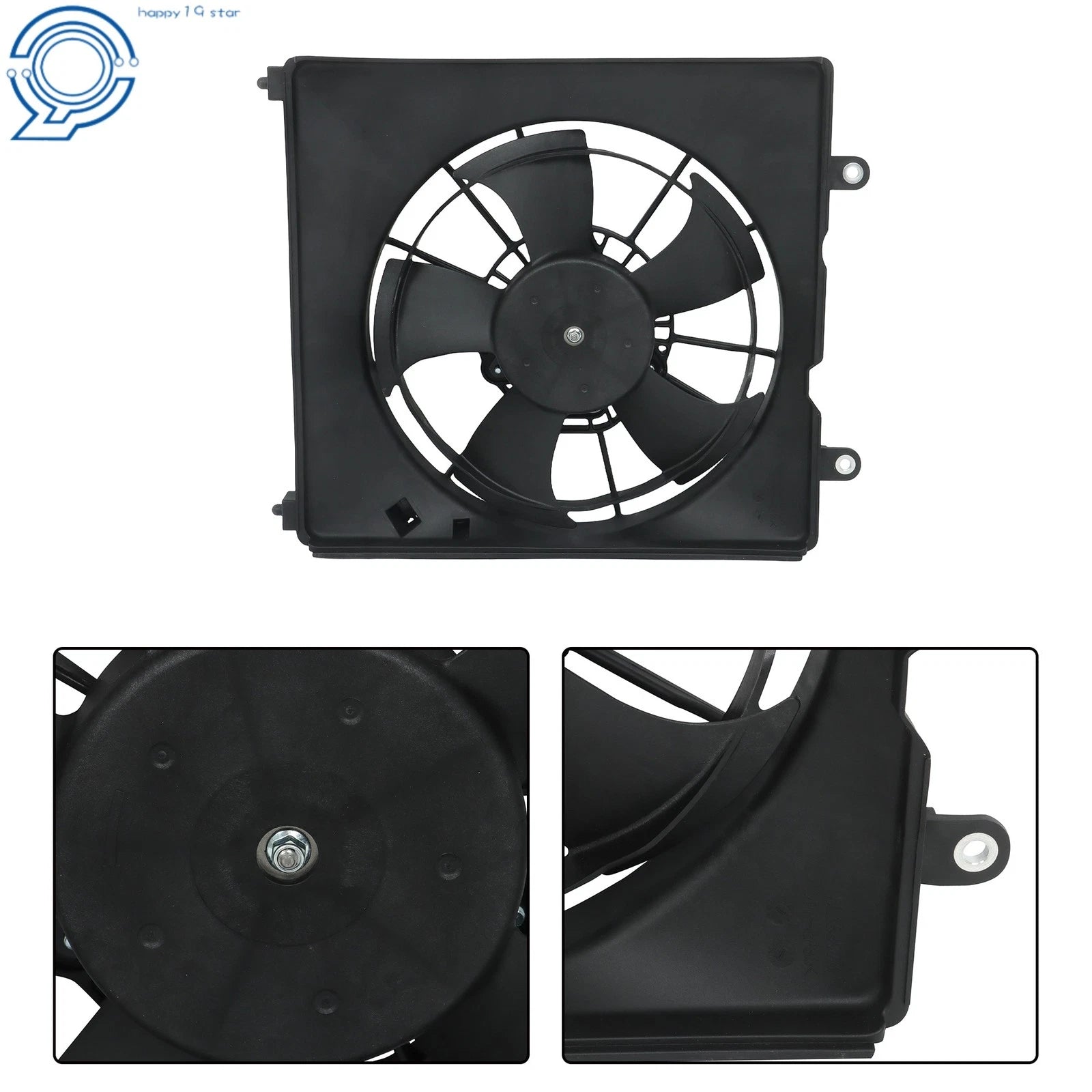 Engine Radiator Cooling Fan Shroud Assembly for Honda Fit (2015–2020)