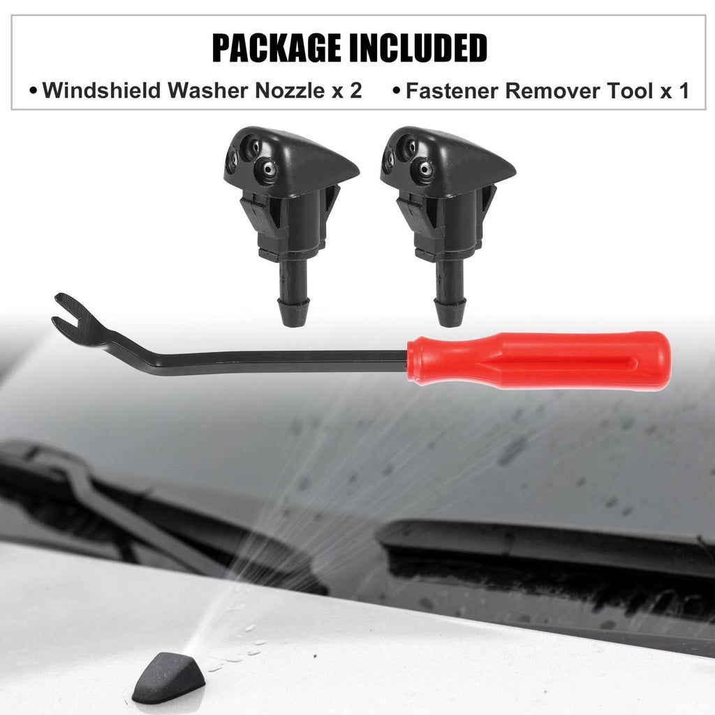 3pcs Front Windshield Washer Nozzle Kit 98630YY000 for Hyundai Tiburon (2000–2008)