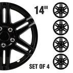 Set of 4 Wheel Covers for R14 Tires and Rims