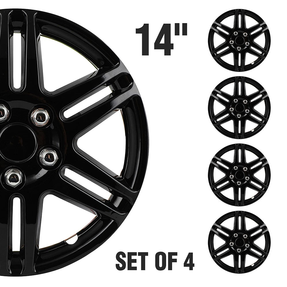 Set of 4 Wheel Covers for R14 Tires and Rims