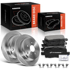 Rear Disc Brake Rotors & Ceramic Pads for Honda Odyssey (2002–2004)