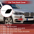 Rear Bumper Tow Hook Cover for BMW 428i Black (2014-2016)