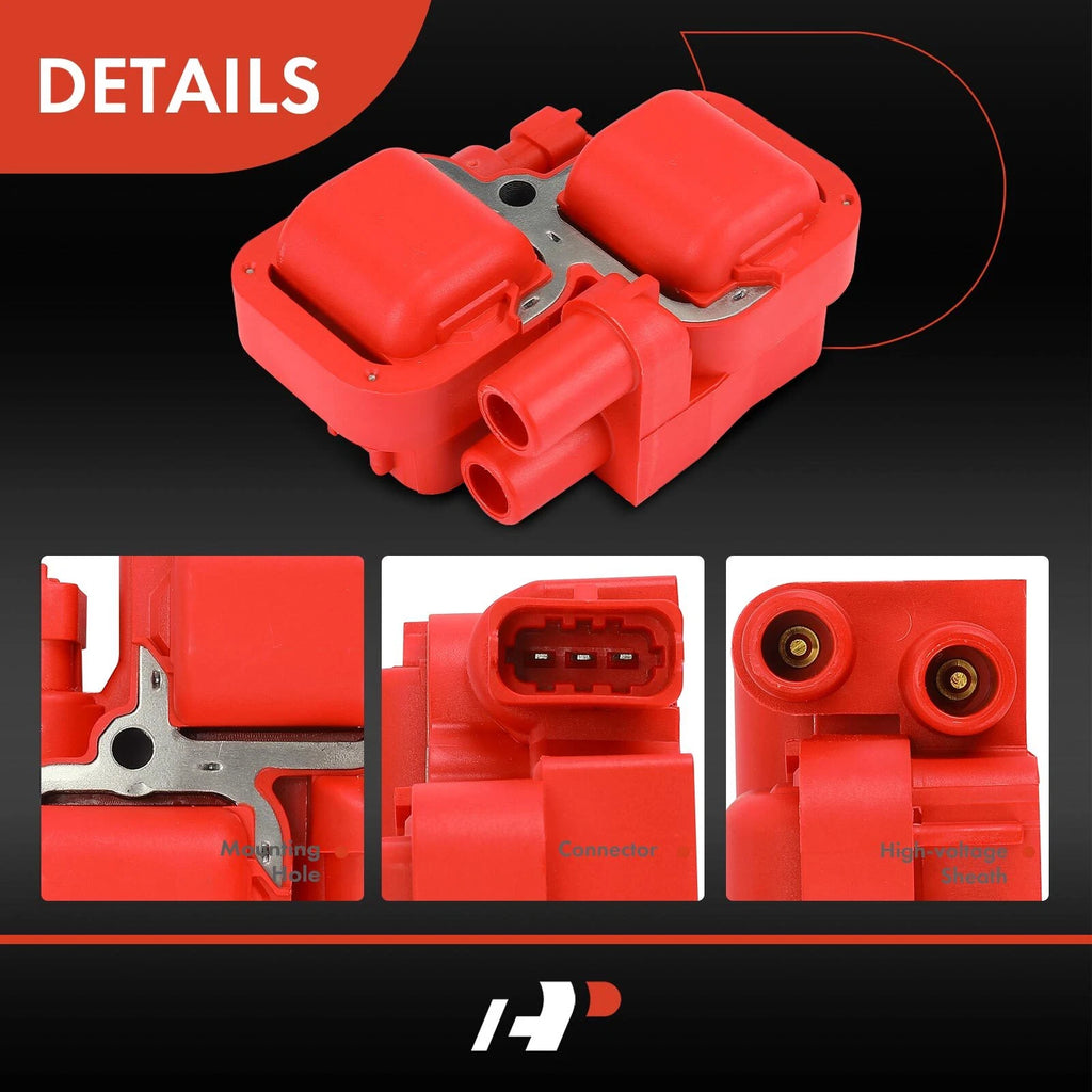6x Red Ignition Coil for Mercedes-Benz C240 C320 C280 CLK320 SL55 AMG (2001–2005)