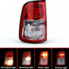 Driver Tail Light with Chrome Bezel for Ram 1500 (2019–2024) BULB LH