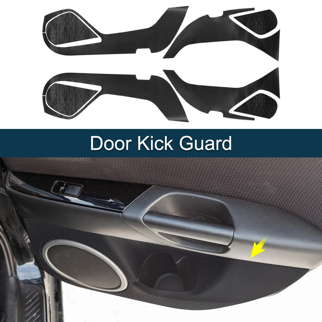 Set of 1 Door Kick Guard for Mazda Atenza (2013–2020) Black Front Rear