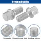 5 Pcs M14×1.5 Wheel Lug Bolt Nut for Mercedes-Benz C250 (2008–2015) No.A0009904907