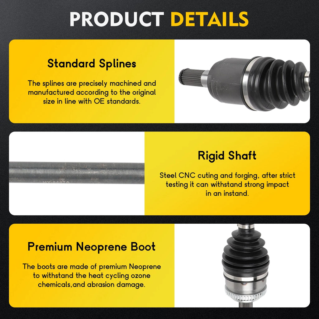 Front Right CV Axle for Hyundai Elantra 2014–2016