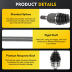 Front Right CV Axle for Hyundai Elantra 2014–2016