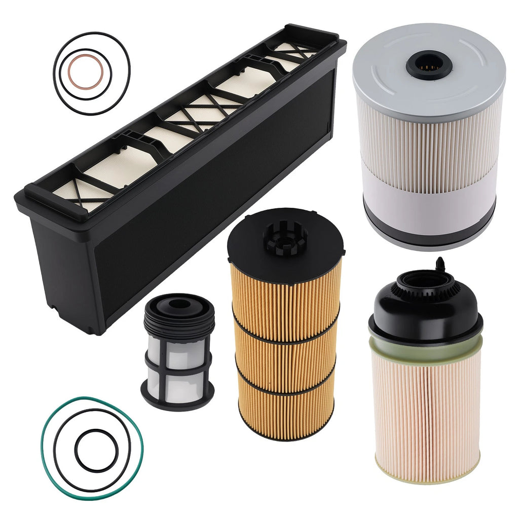 4pc Filter Kit for Freightliner Cascadia (DD13 DD15 DD16) AF27879 PF9908