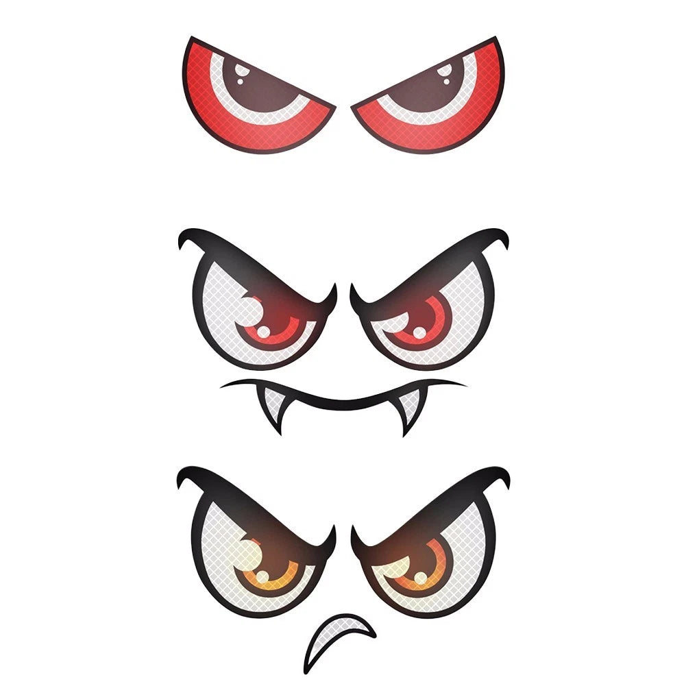 Set of 2 Reflective Eyes for Lawn Mower Accessory