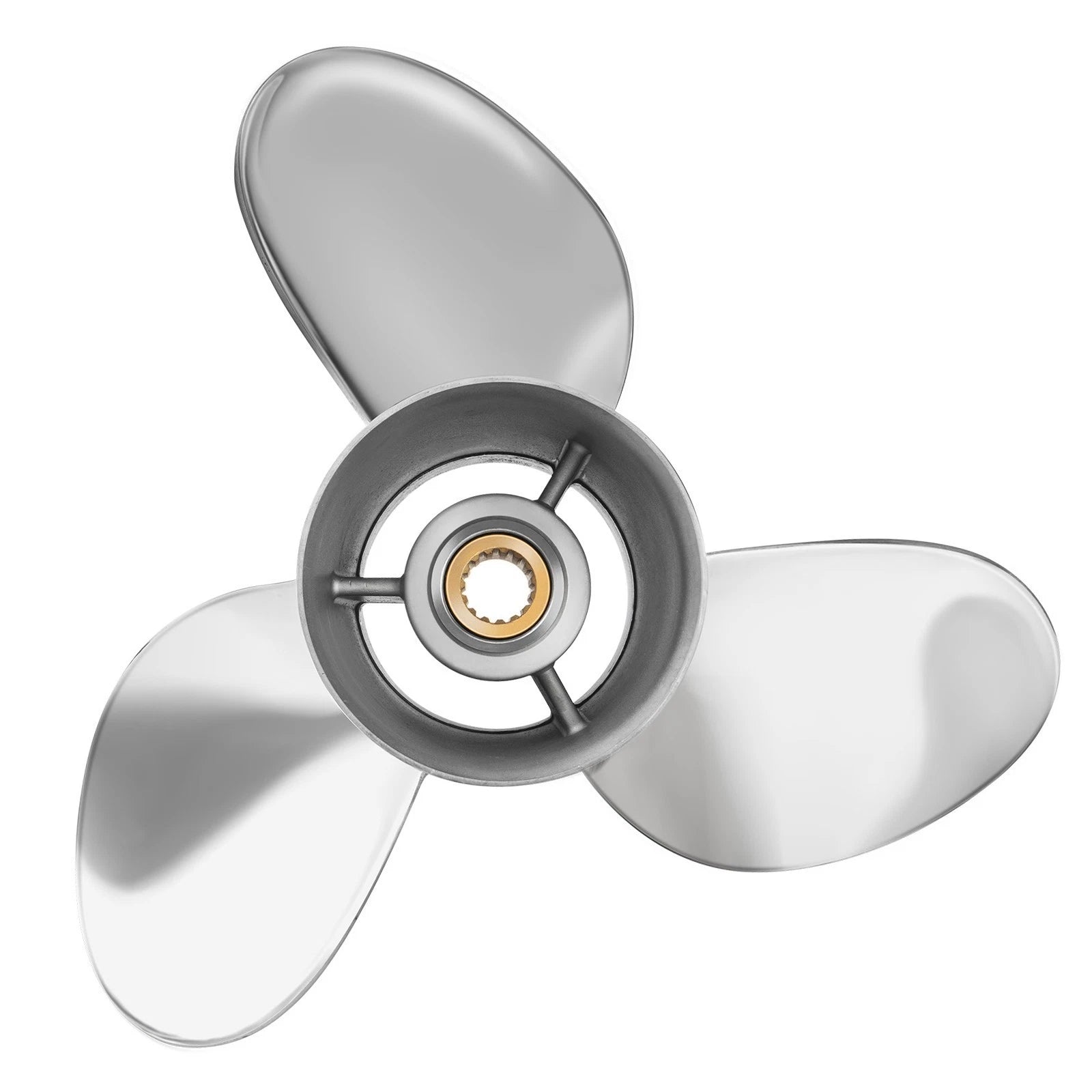 15 x 21 Stainless Steel Boat Propeller for Mercury (90-300HP) 15 Spline, RH