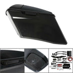 4'' Extended Hard Saddlebag for Harley Touring (1993–2013) 5x7" Speaker Cut Out