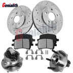 Front Drilled Slotted Brake Rotors & Ceramic Pads for Chevrolet HHR (2006–2011)