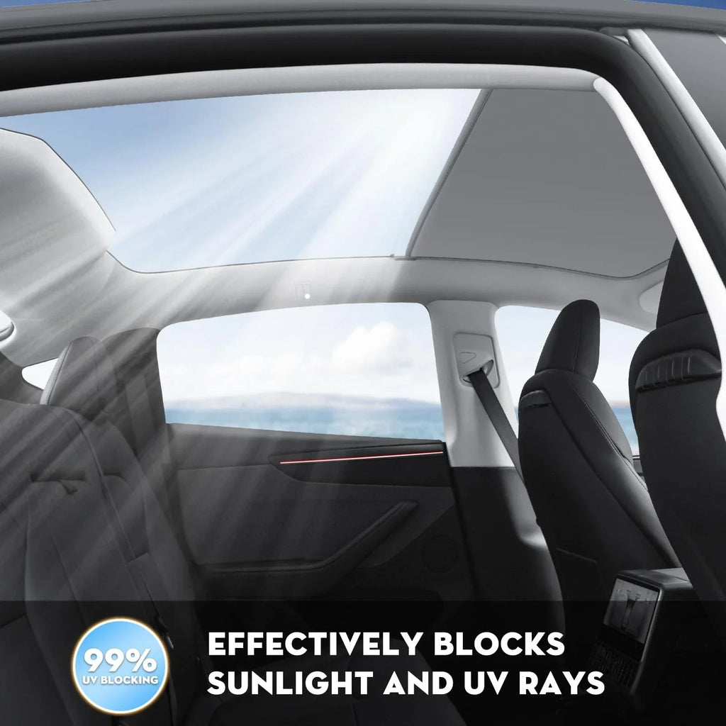 2 x Roof Sunshades Upgraded Sunroof Shade for Tesla Model 3