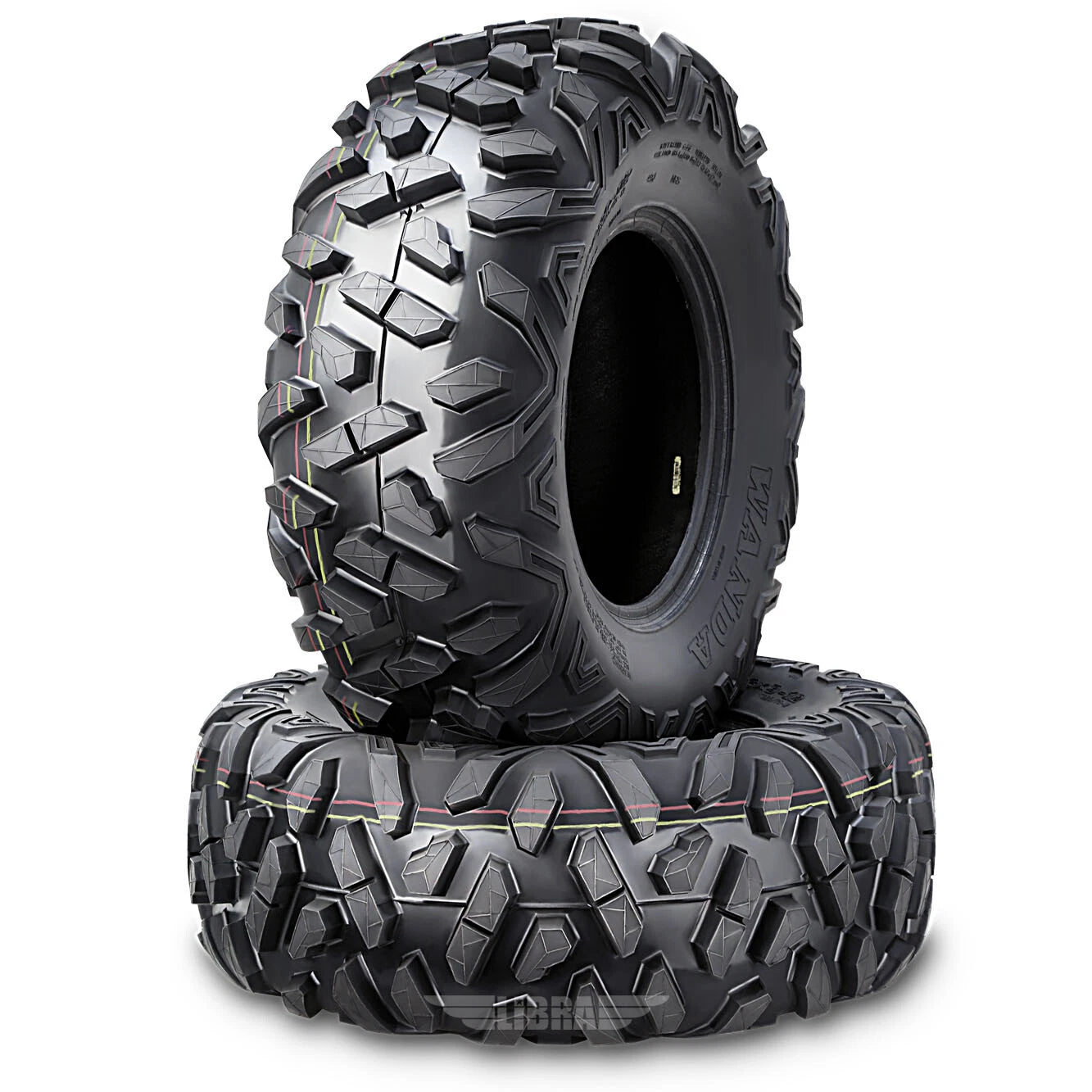 2PC UTV ATV Tires 26X9-12 Bighorn Style 6PR Deep Tread 10377