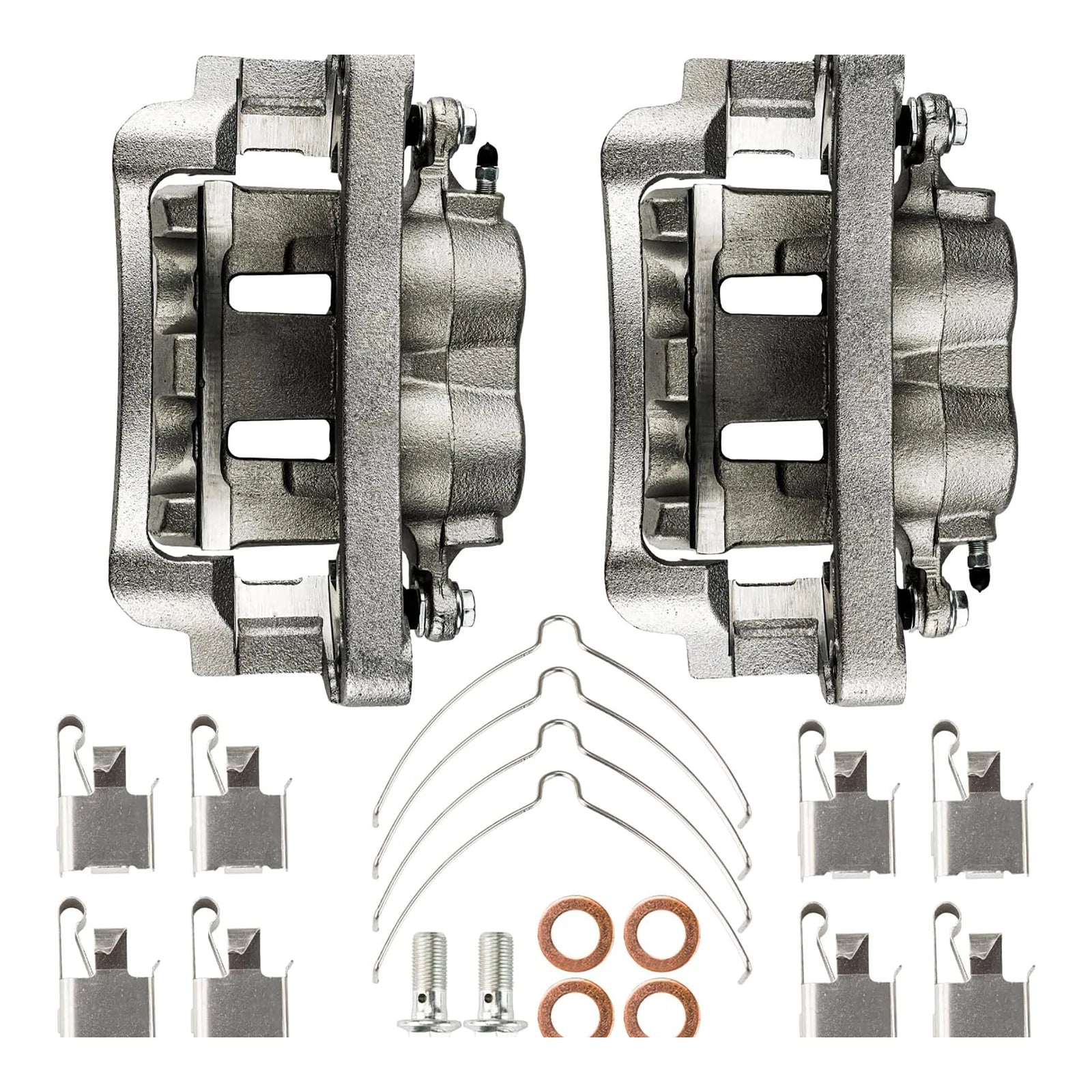 2X Front Brake Calipers with Bracket for Ford Excursion F-250 Super Duty (2000–2005)